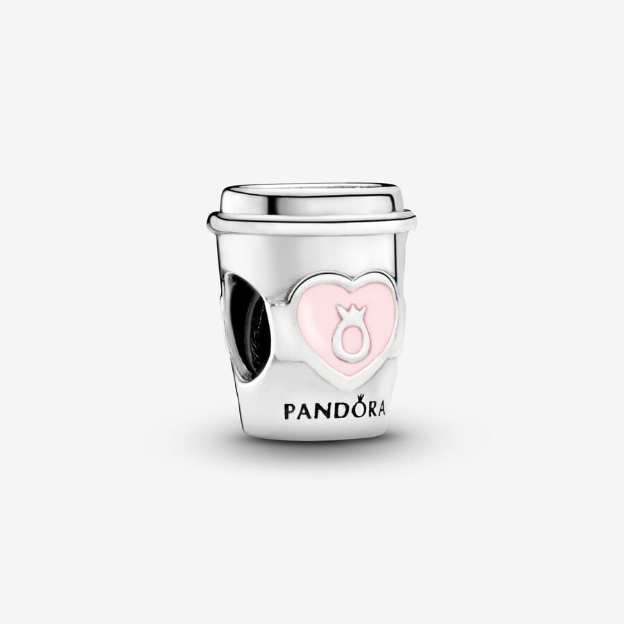 Pandora Take a Break Coffee Cup Charms Silber | XFJVDN-764