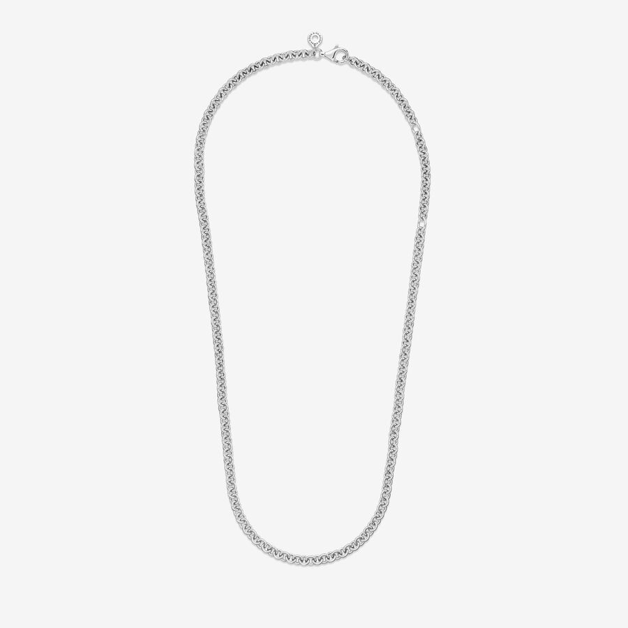 Pandora Thick Cable Kette Silber | DQMICN-796