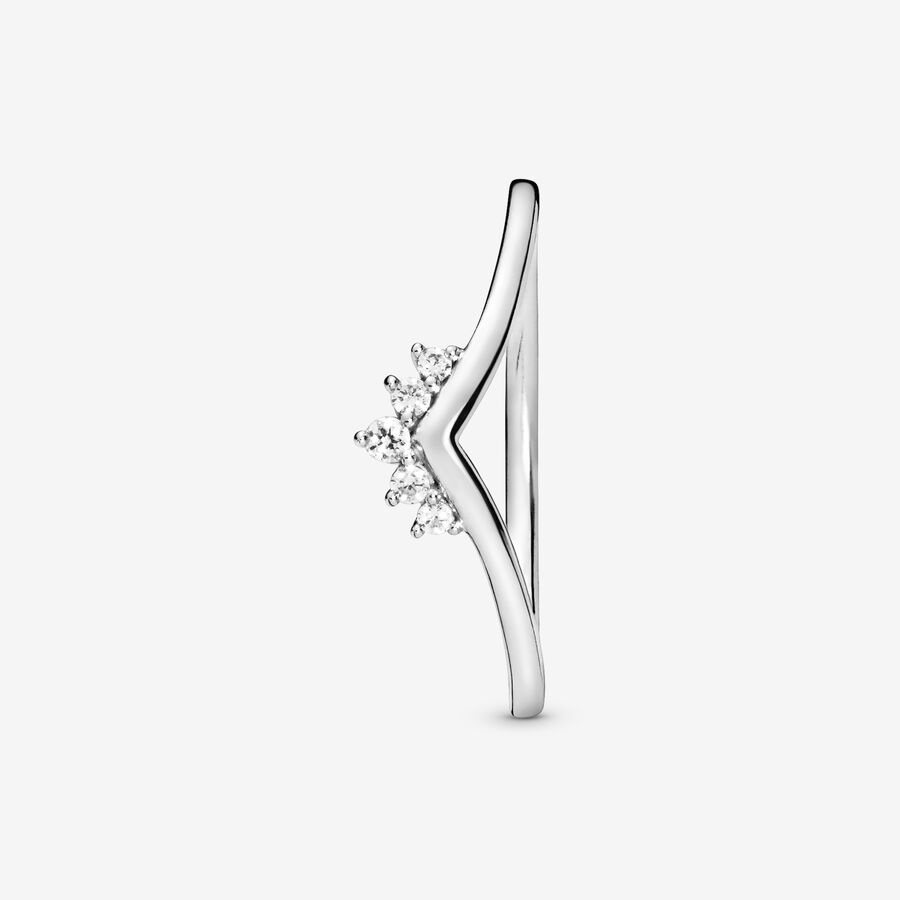 Pandora Tiara Wishbone Stapelbar Silber | ZTSAFY-724