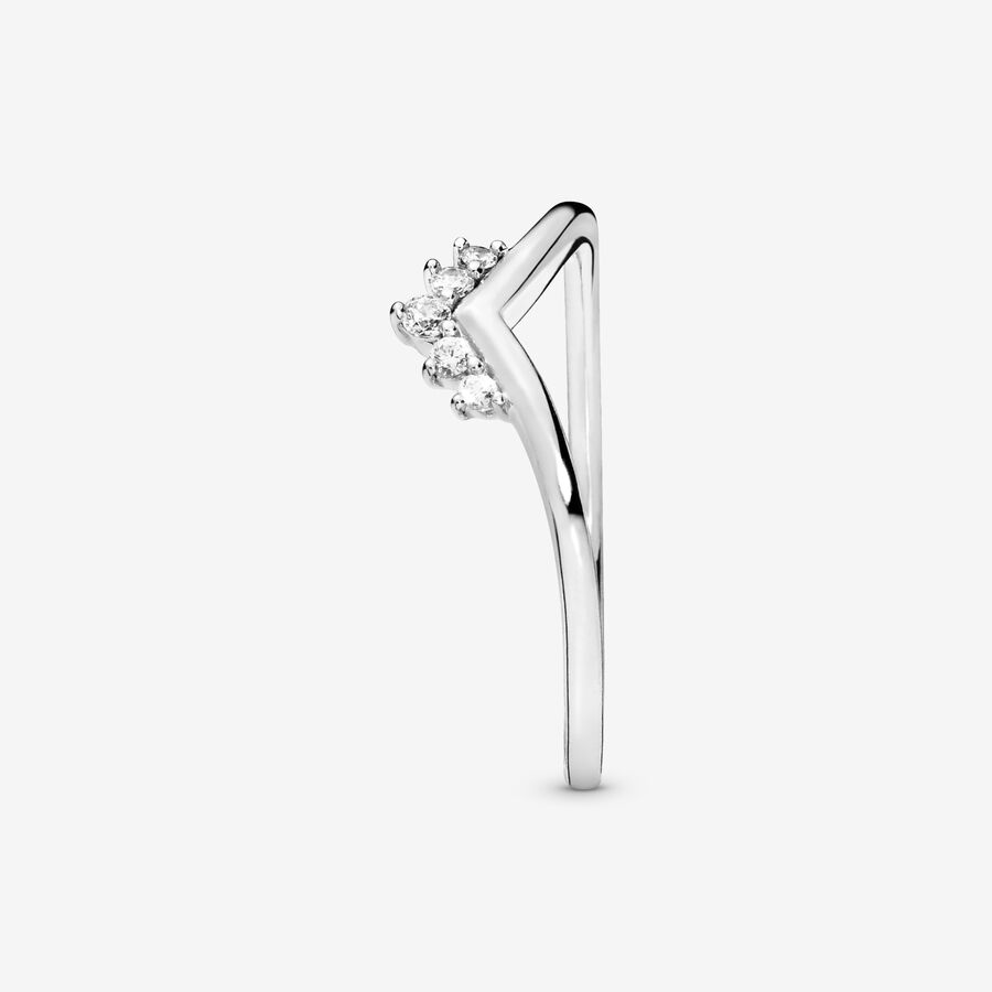 Pandora Tiara Wishbone Stapelbar Silber | ZTSAFY-724