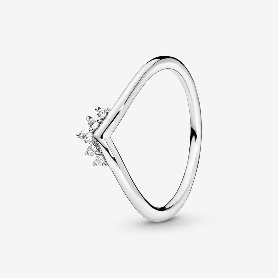 Pandora Tiara Wishbone Stapelbar Silber | ZTSAFY-724