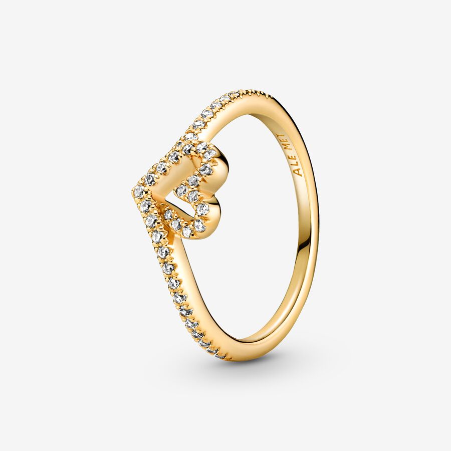 Pandora Timeless Wish Sparkling Herz Gold | YEMUBP-608