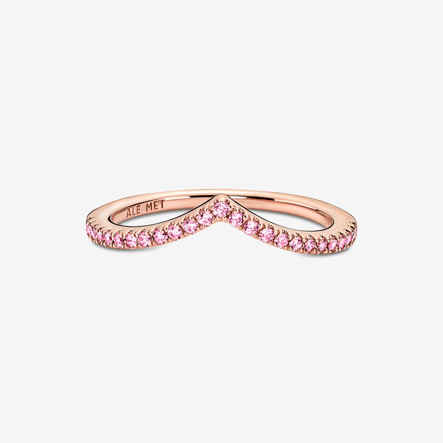 Pandora Timeless Wish Sparkling Pink Stapelbar Rosa Gold | GUPDLZ-683