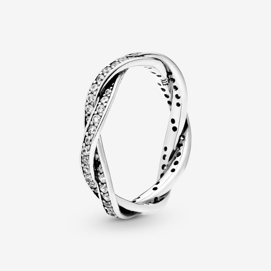 Pandora Twist Of Fate with Clear CZ Band Silber | KYFMQT-863