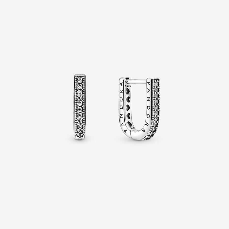 Pandora U-shaped Band Silber | OFJVDK-483