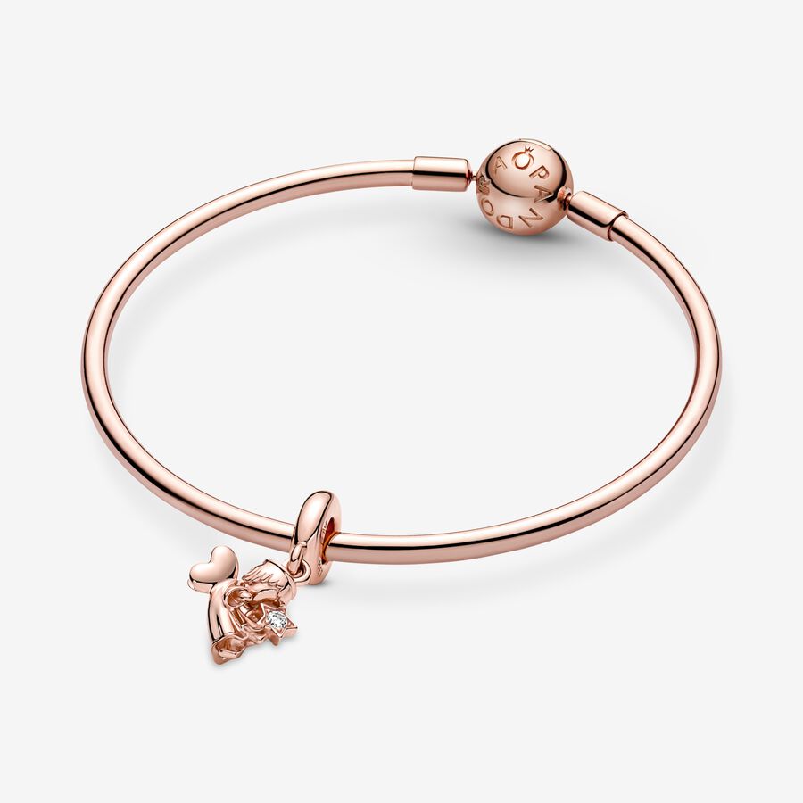 Pandora Winged Angel Baumeln Rosa Gold | QFPLOW-509