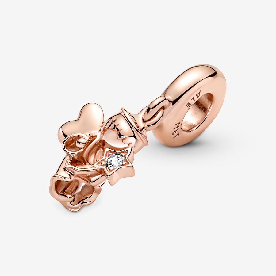 Pandora Winged Angel Baumeln Rosa Gold | QFPLOW-509