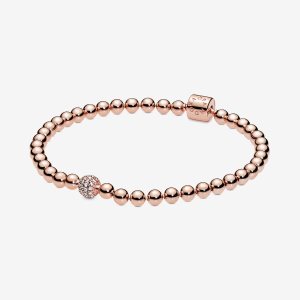 Pandora Beads & Pave Non-Charms Rosa Gold | UNSYBP-068