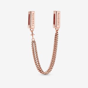 Pandora Clip Safety Rosa Gold | EKBLNY-512