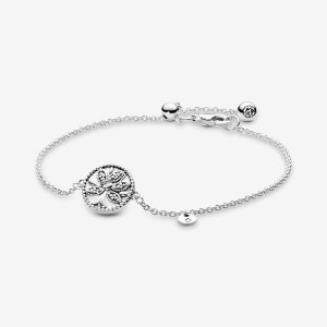 Pandora Family Tree Kette Silber | BFXAUH-526