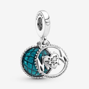 Pandora Glitter Globe Mom Baumeln Silber | NDMESJ-716