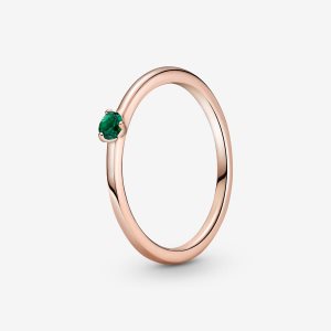 Pandora Green Solitär Rosa Gold | HRWATN-684