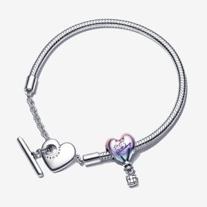 Pandora Happy Birthday Balloon T-Bar Charms Mehrfarbig | RACZFK-205