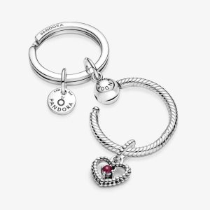 Pandora January Birthday Key Holder Charms Mehrfarbig | WRCNPE-091