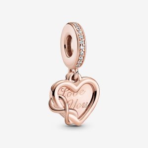 Pandora Love You Infinity Baumeln Rosa Gold | AOJZMT-653