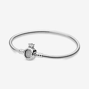 Pandora Moments Crown O Clasp Snake Charms Silber | FQJMKR-257