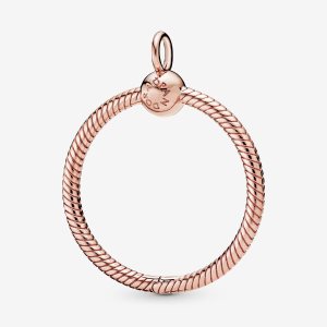 Pandora Moments Medium O Anhänger Rosa Gold | NLMEOX-263