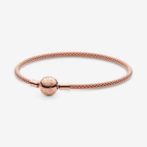 Pandora Moments Mesh Charms Rosa Gold | ZRHMNB-032