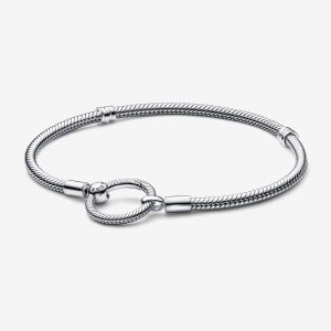 Pandora Moments O Closure Snake Charms Silber | LRCNJE-953