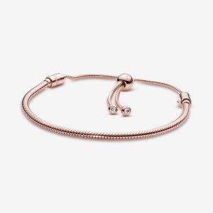 Pandora Moments Snake Slider Charms Rosa Gold | LFNYZD-657