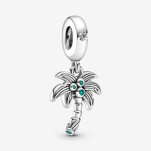 Pandora Palm Tree & Coconuts Baumeln Silber | QIZEFN-960