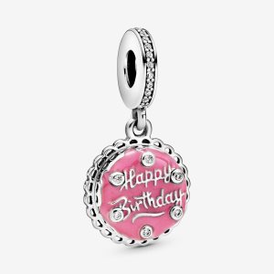 Pandora Pink Birthday Cake Charms Silber | GQOTHJ-217