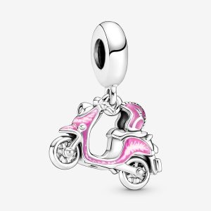 Pandora Pink Scooter Baumeln Silber | YGIXZL-843