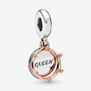 Pandora Queen & Regal Crown Baumeln Two-tone | PRDESJ-613