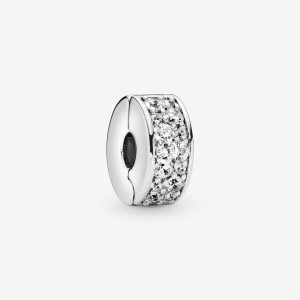 Pandora Shining Elegance Clip with Clear CZ Klammern Silber | UPLIOJ-102