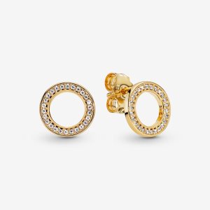 Pandora Sparkling Circle Zucht Gold | IRPOVW-510