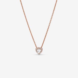 Pandora Sparkling Collier Anhänger Rosa Gold | AVUEXS-347