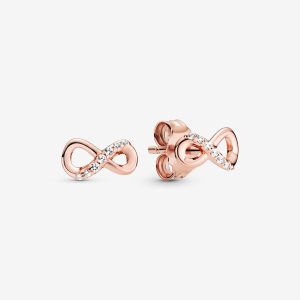 Pandora Sparkling Infinity Zucht Rosa Gold | DYRTPX-523