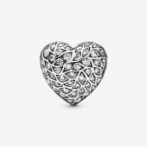 Pandora Sparkling Pattern Zucht Silber | LINFEV-514