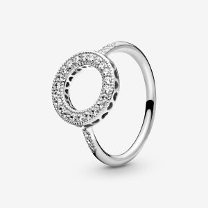 Pandora Sparkling Solitär Silber | YEWOQF-389