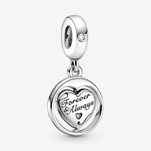 Pandora Spinning Forever & Always Soulmate Baumeln Silber | AJBFUW-102