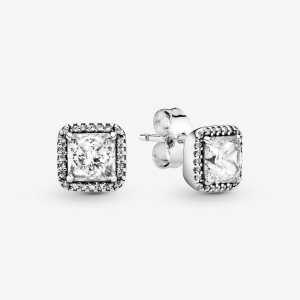 Pandora Square Sparkle Zucht Silber | PVZIQY-134