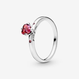 Pandora You & Me with Pink CZ Solitär Silber | FNPEUA-453